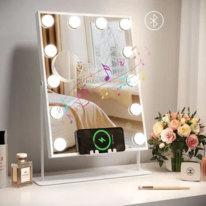 LED Schminkspiegel mit Beleuchtung Dimmbar Schminkspiegel Hollywood Spiegel Neu - Bild 1 von 7