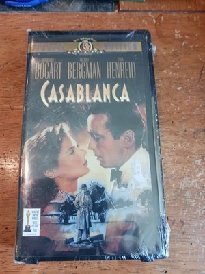 Casablanca (VHS, 1943) Special Edition, Humphrey Bogart,New SEALED Clamshell  - Image 1 of 4