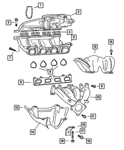 Genuine Mopar Exhaust Manifold Gasket 4781255AA - Picture 1 of 7