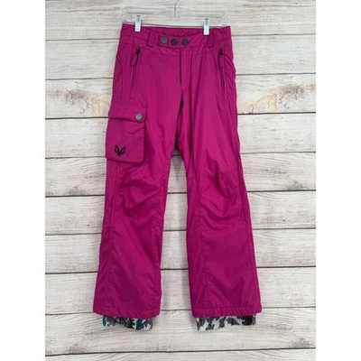 Pantalones de snowboard Five Five Cargo para jóvenes niñas talla 12 magenta/rosa Foto 1 de 4