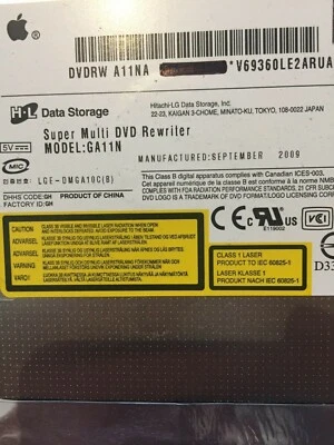 Apple iMac A1311 21.5" DVD-RW Optical Superdrive A11NA 678-0576D GA11N - Image 1 of 3