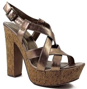 Vince Camuto Duval Damen-Plateausandalen bronzefarben Größe 10 M - Bild 1 von 6