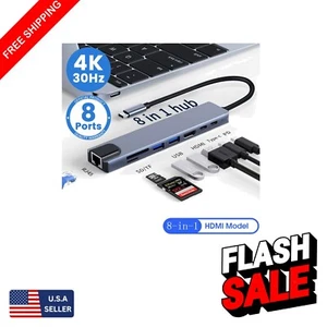 USB Type-C Docking Station - 4K Output & RJ45 for Seamless Connectivity - Picture 1 of 8