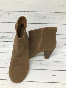 Lane Bryant Kunstleder braun hellbraun Stiefeletten Größe 11W  - Bild 1 von 11