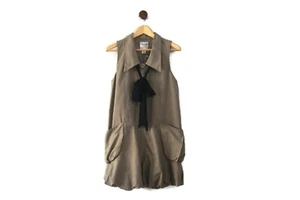 Anthropologie Ryu: Beige/Tan Sleeveless Shirt Dress Style Romper Size MED NWOT - Picture 1 of 8