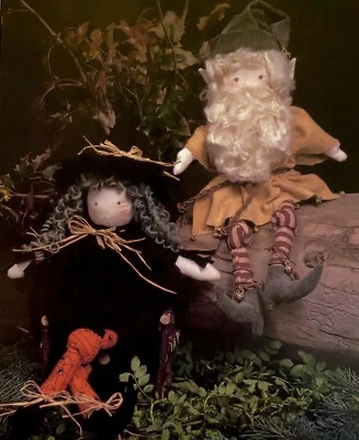 Sewing Pattern 18" Elf and Witch Doll - Vintage Craft Pattern - Image 1 of 4