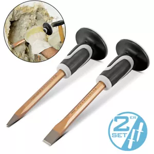 STAHLWERK Flachmeißel Spitzmeißel 2er Set Gold 300 mm Handmeißel Meißel - Bild 1 von 7