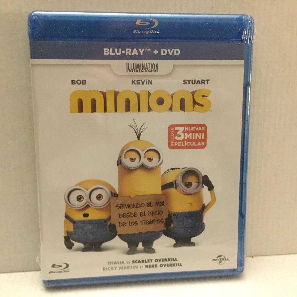 NEW Minions Movie Blu-Ray + DVD Sealed Foto 1 de 2