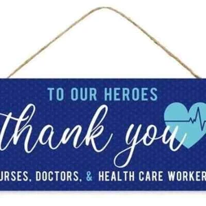 Thank you Healthcare sign, Nurses and doctor sign, Thank you sigh, Hero sign - Picture 1 of 3