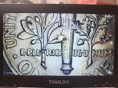 Die Chips Reverse  U.S. 2006 P Roosevelt Dime Error Coin D#12 - Image 1 of 4