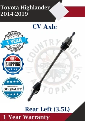 Nuevo eje CV trasero izquierdo OE para Toyota Highlander 2014-2019 3,5 L 1 año de garantía Foto 1 de 4