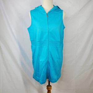 Sport Savvy Sleeveless Hoodie Women Teal Medium NWT - Picture 1 of 9