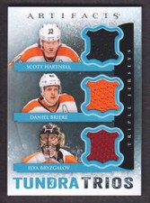 2013-14 Artifacts Tundra Trios Jersey Scott Hartnell/Dan Briere/Ilya Bryzgalov