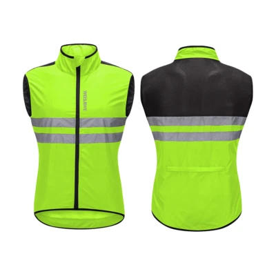 WOSWE Men Cycling Bike Vest Foldable Jacket Sleeveless Windproof Breathable Tops - Image 1 of 4
