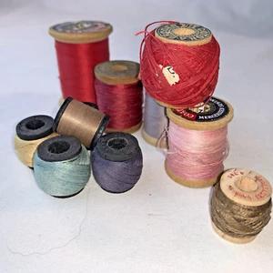 Vintage Spools Silk and Cotton Thread Belding Corticelli - Coats Clark Lot of 1 - Picture 1 of 14