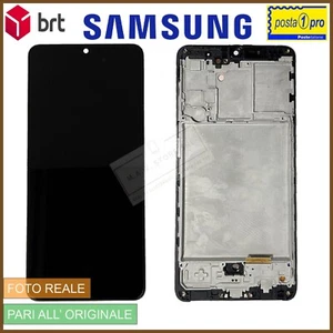 DISPLAY LCD OLED SAMSUNG A31 SM-A315F CON FRAME TOUCHSCREEN SCHERMO VETRO NERO - Foto 1 di 5