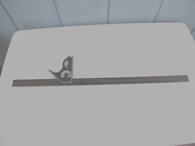 Brown & Sharpe 24"" Maquinista Combinación Ajustable Nivel Cuadrado Hecho en EE. UU. Foto 1 de 4