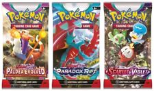 Pokemon Booster Packs X 3-Scarlet and Violet-Paradox Rift-Paldea Evolved new