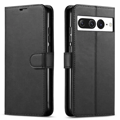 For Google Pixel 7 Pro/7A/6 Case Phone Cover Shockproof Wallet + Tempered Glass - Image 1 of 4
