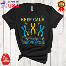 Keep Calm It's Only An Extra Chromosome Down Syndrome Awareness Socks T-Shirt