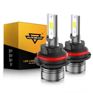 AUXBEAM CSP H13 9008 LED Headlight Kit Hi/Lo Beam 6000K Super Bright Bulbs 2PCS - Picture 1 of 12