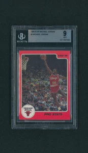 1986 Star Michael Jordan ROOKIE CARD RC Pro Stats #4 of 10 BGS 9 MINT - Picture 1 of 2