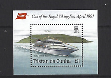 Triston Da Cunha 1991 Visite De Royal Viking non Montés Excellent État , MNH