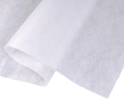 DBOO Fusible Interfacing Fabric - Medium Weight 100Cm Wide White Non Woven Single Sid