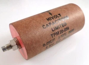 Condensadores Hivolt Ltd TPM 20-254 2KV CC funcionando 0,25uF Tol 10% MBL4-17 - Imagen 1 de 5