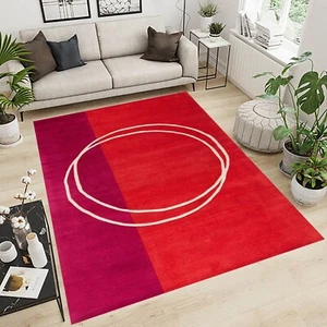 Modern Abstract Handmade woolen Designer Tufted Area Rug for Living Room Bedroom - Picture 1 of 6
