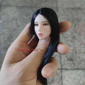 Modelo esculpido de cabeza de niña bella 1:6 SDH027C para figura corporal juguete femenino PH TBL 12 - Imagen 1 de 10