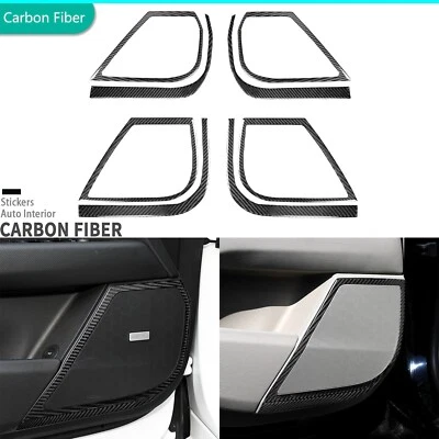 Cubierta de altavoz interior de fibra de carbono real 8 piezas para Cadillac XTS 2013-19 Foto 1 de 4