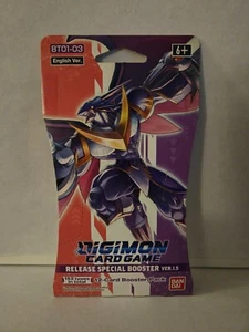 Bandai BT01-03 Digimon Card Game Release Special Booster Ver 1.5 - Picture 1 of 3