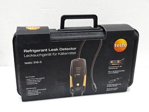 TESTO 316-3, REFRIGERANT LEAK DETECTOR IN HARD CARRY CASE (NEW – OPEN BOX) - Picture 1 of 22