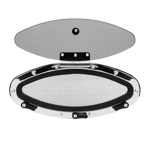 `16.06x5.83in Oval Boat Porthole Window Inward Opening Tempered Glass UV Proof - Picture 1 of 12