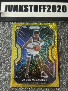 2020-21 Prizm Jaden Mcdaniels /10 GOLD SHIMMER FOTL SSP Rookie Rc 277 high end - Picture 1 of 6