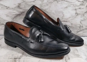 Allen Edmonds Grayson Tassel Black Leather Loafers / 8217 / Men's Size 11 C - Picture 1 of 14