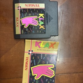 Klax (Nintendo Entertainment System, 1990) NES With Manual 