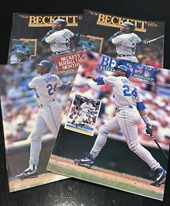 Lot Of 4 Ken Griffey Jr Beckett Baseball Card Monthly Magazines EXCELLENT