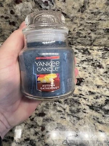 Yankee Candle “Autumn Gatherings” 3.7oz Small Glass Jar Candle Retired Rare New - Picture 1 of 5