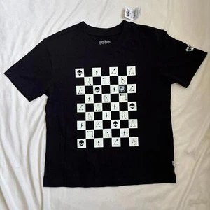 Boys New Vans harry potter graphic tee shirt black medium glow in the dark arts - Picture 1 of 5