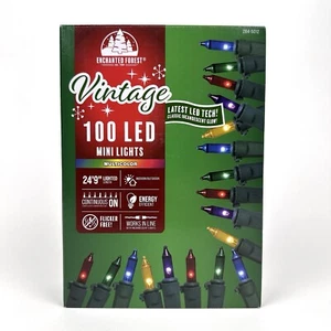 Enchanted Forest Vintage Style 100 LED Mini Lights Multicolor Incandescent Glow - Picture 1 of 4