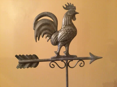Bantam Rooster Weathervane Good Directions NEW Aluminum Zinc Figure Only  - Image 1 of 4