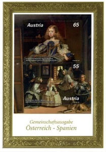 España Spain HB Emisión Conjunta 2009 Austria-España Pintura Las Meninas MNH - Imagen 1 de 1
