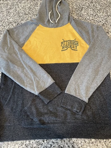 Homage Brand Pittsburgh Hockey Hoodie 2XL Black Gold Cover