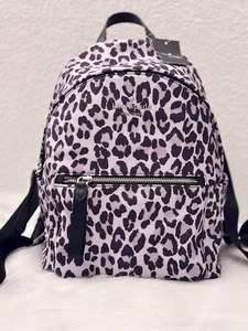 Kate Spade Chelsea Spotted Leopard Medium Backpack KH413 Limited NWT Violet Mist - Picture 1 of 12