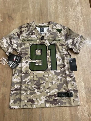 Nike Jacksonville Jaguars Jersey Salute to Service Camo Kids Youth Medium 10/12 - Image 1 of 4