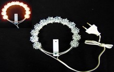 Coroncina Votiva Luminosa STELLARIO-AUREOLA  ø CM. 14 PER STATUE Alta Qualità