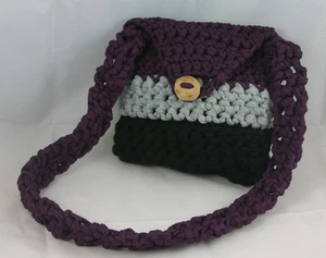 Bolso Lotte-Vogel (Pequeño 21X21Cm) (Berenjena-Gris-Negro) - Picture 1 of 1