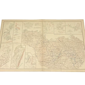 Antique Civil War Map Gen. Shermans 15th 16th Army corps The Atlanta Campaign - Picture 1 of 15